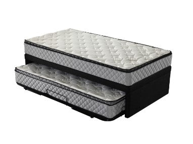 Erin trundle bed with single / king single mattresses