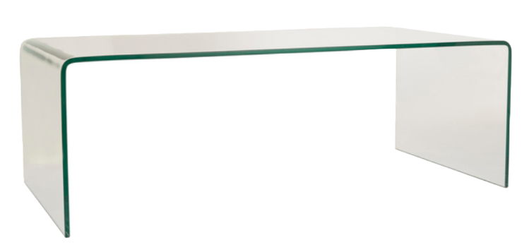 U-Shape Glass Table
